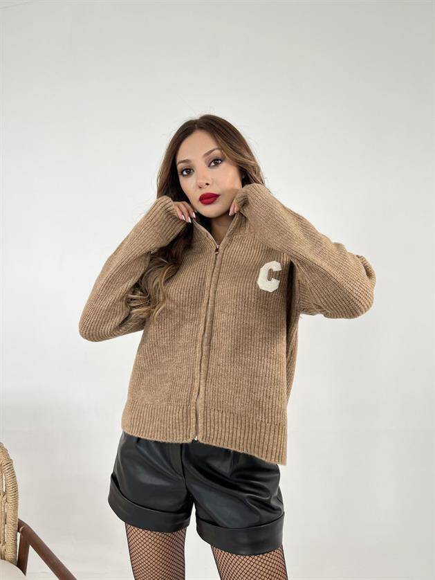 3907 TRİKO ŞARDONLU ARMALI HIRKA-VİZON - 4