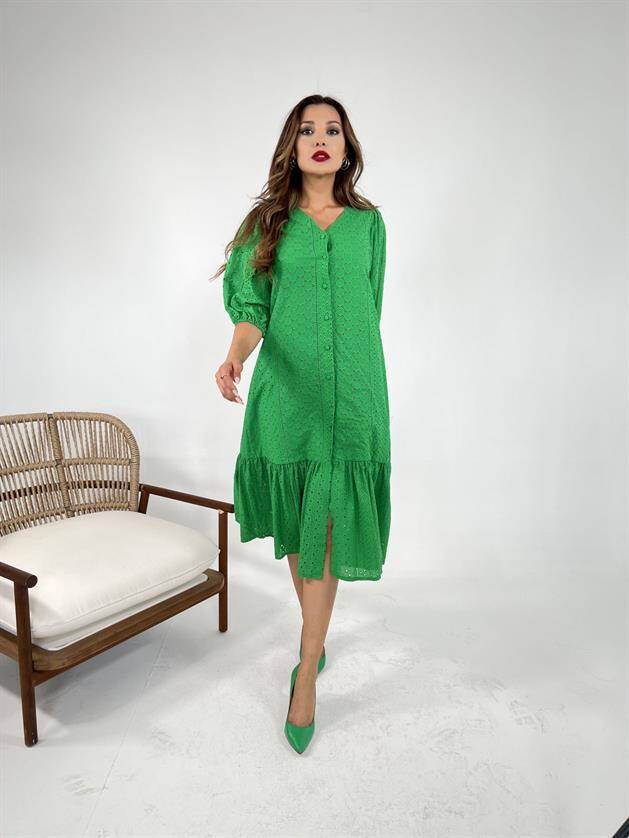 5499 ELBİSE-YEŞİL - 2