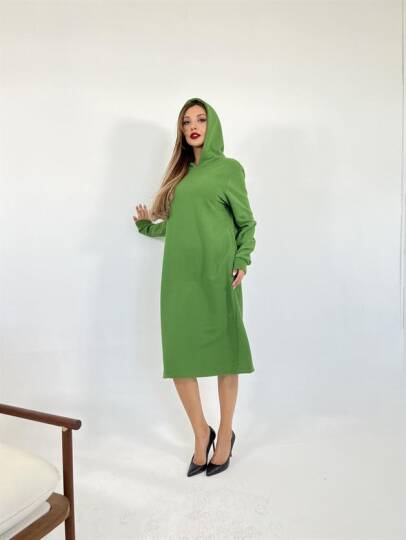 5574 UZUN SWEAT-YEŞİL - 2