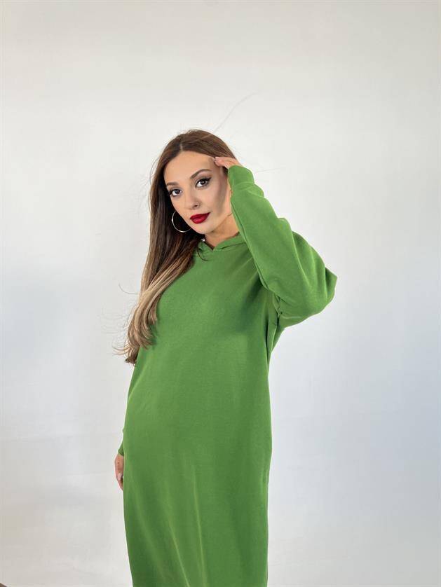 5574 UZUN SWEAT-YEŞİL - 4
