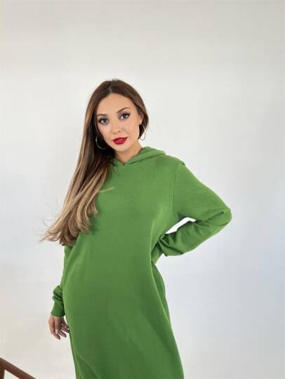 5574 UZUN SWEAT-YEŞİL - 5