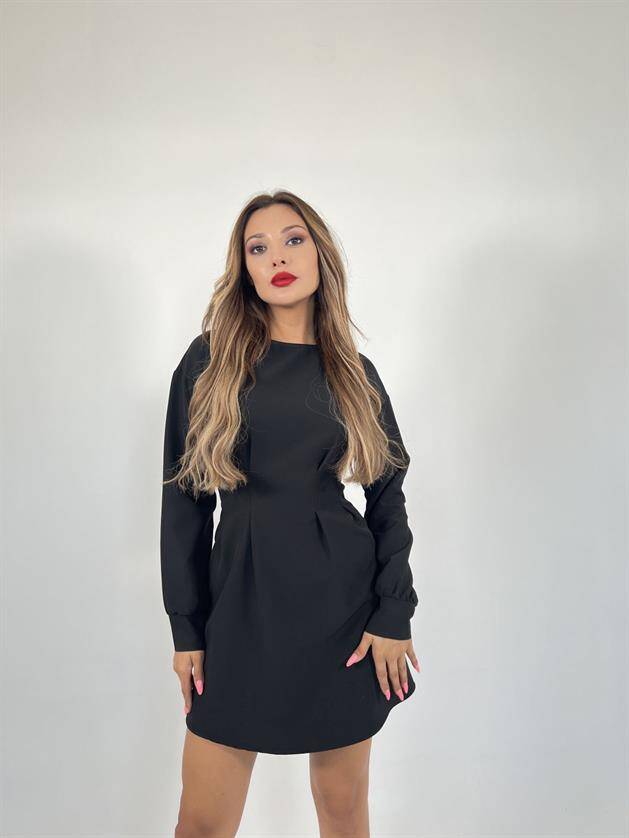 6527 ELBİSE-SİYAH - 2