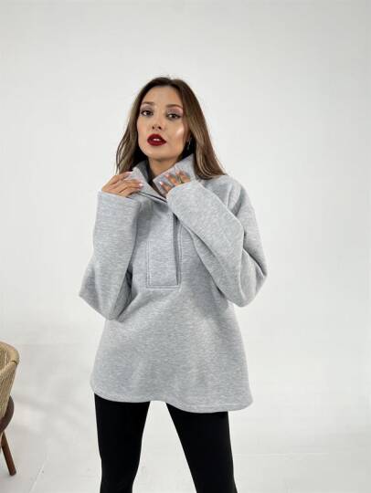 6616 SWEAT-GRİ MELANJ - 3