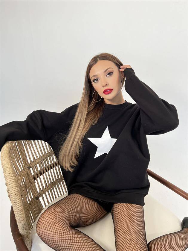 6664 SWEAT-SİYAH - 2