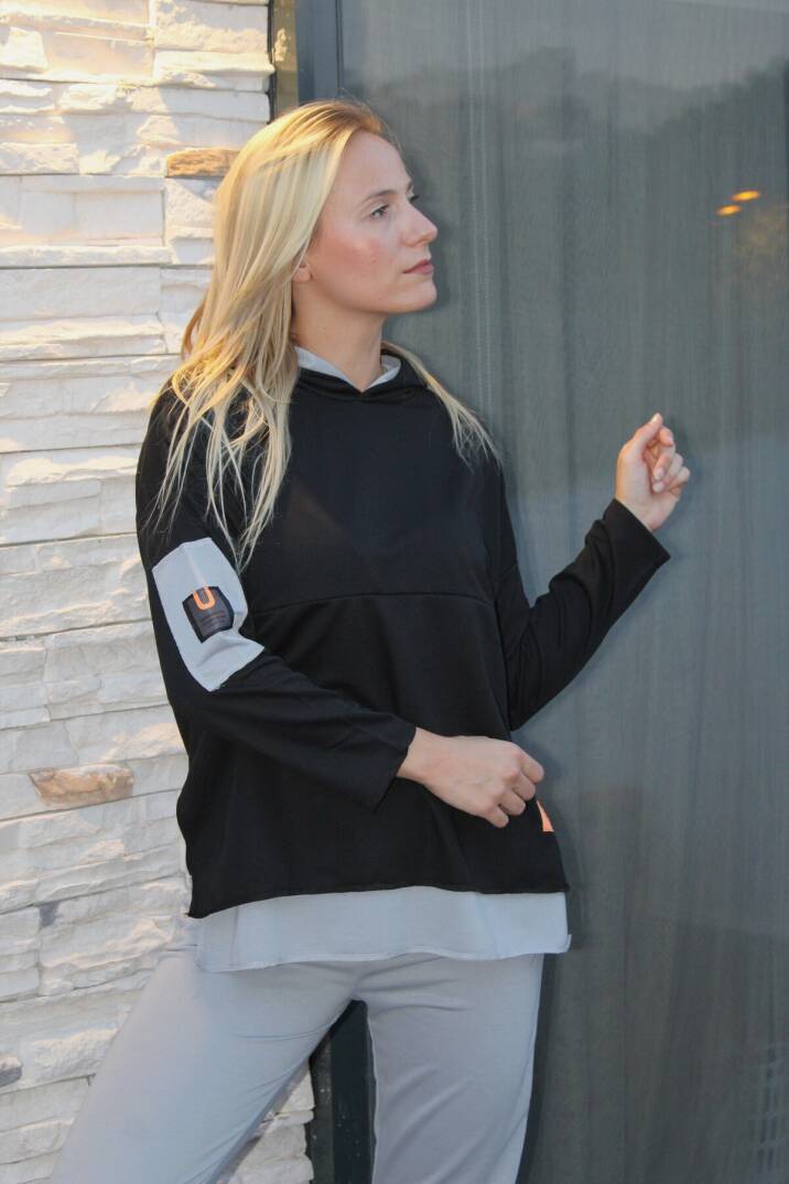 Armalı Eşofman Takımı Siyahgri - 1908.135. - 2