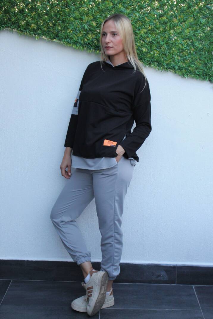 Armalı Eşofman Takımı Siyahgri - 1908.135. - 3