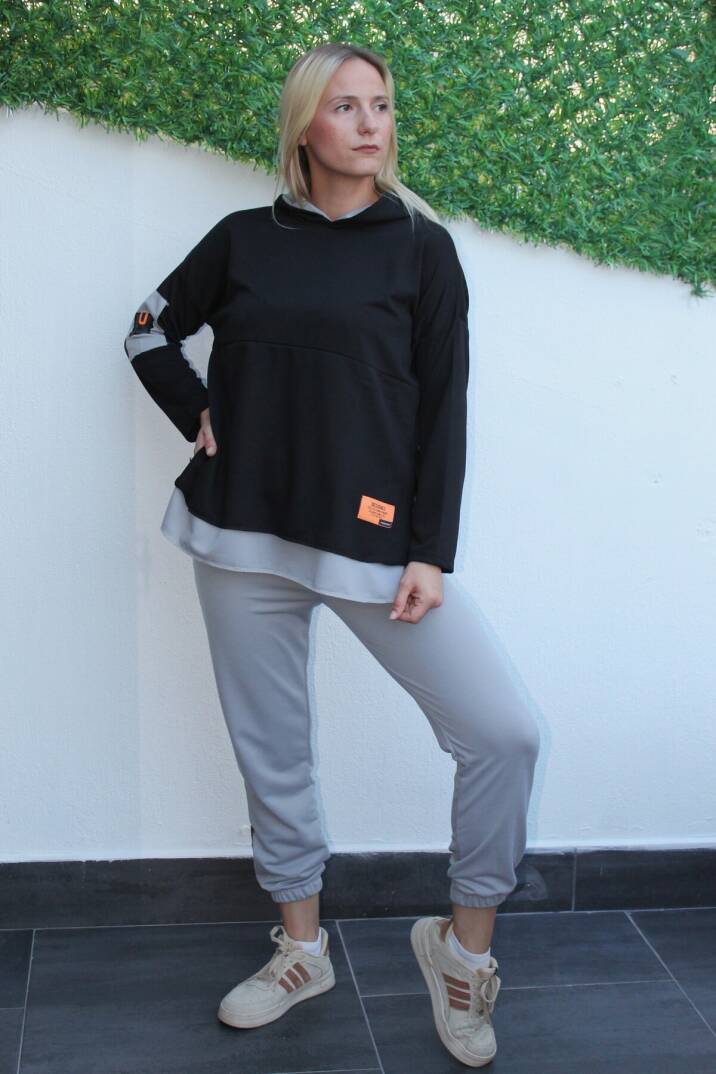 Armalı Eşofman Takımı Siyahgri - 1908.135. - 4