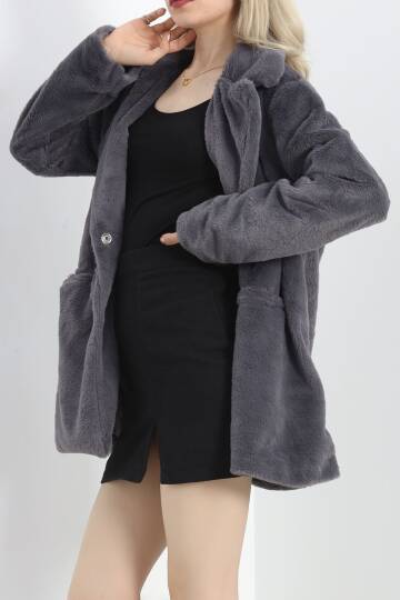 Astarlı Yumoş Ceket Füme - 20094.1839. - 3