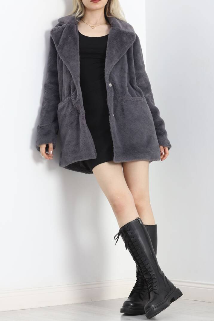 Astarlı Yumoş Ceket Füme - 20094.1839. - 4