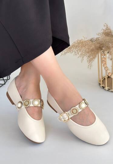 Atnis Bej Cilt Babet Ayakkabı - 2