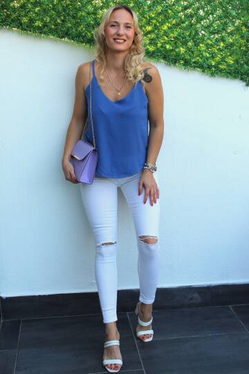 Ayrobin Askılı Bluz Mavi - 127.650. - 3