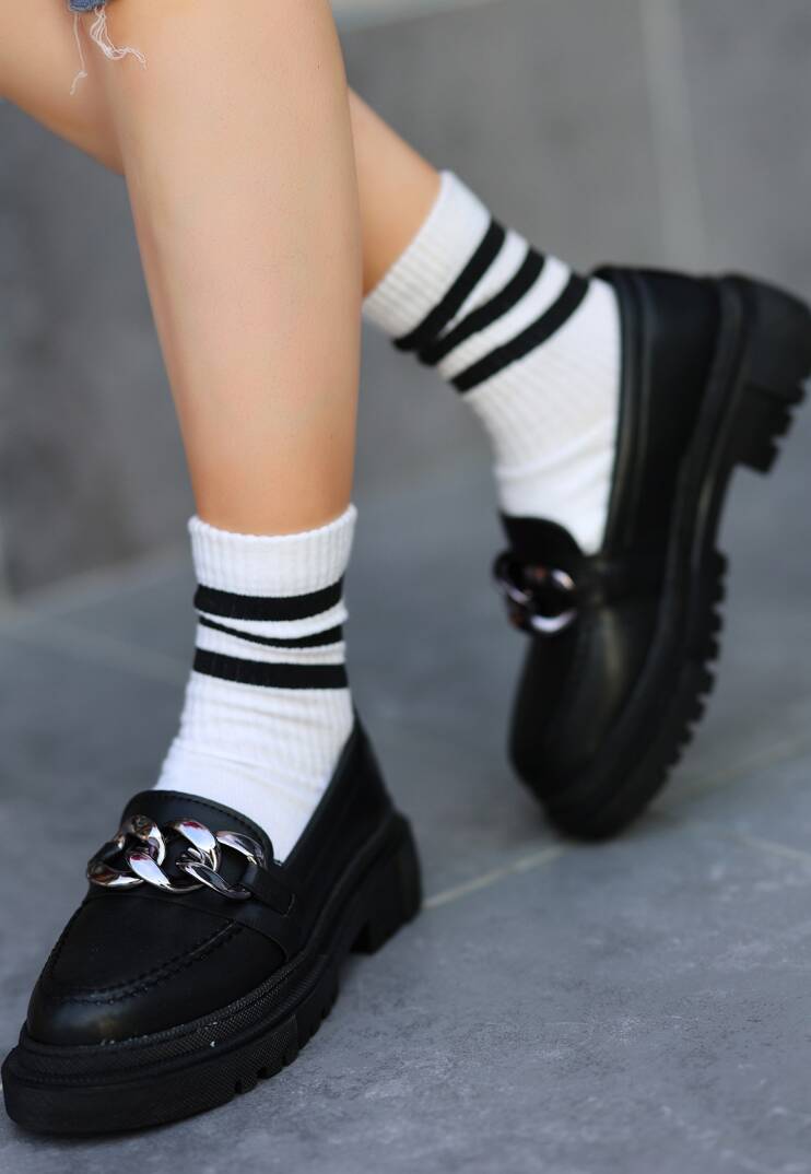 Biga Siyah Cilt  Ayakkabı - 3