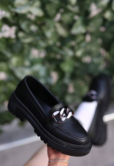 Biga Siyah Cilt  Ayakkabı - 4