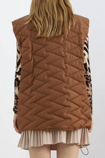 Cebi Fermuarlı Yelek Kahve - 2409.1367. - 4