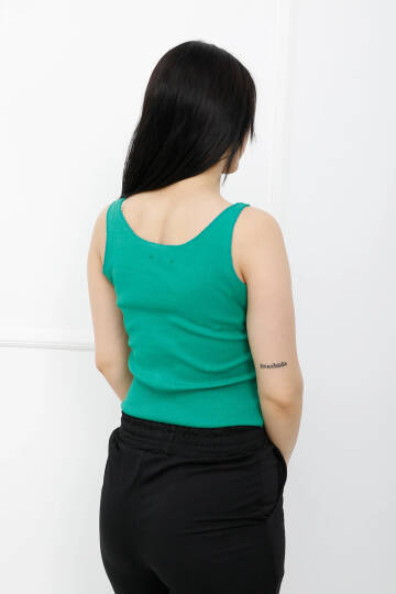 Düğmeli Askılı Bady Yeşil - P-020496 - 3