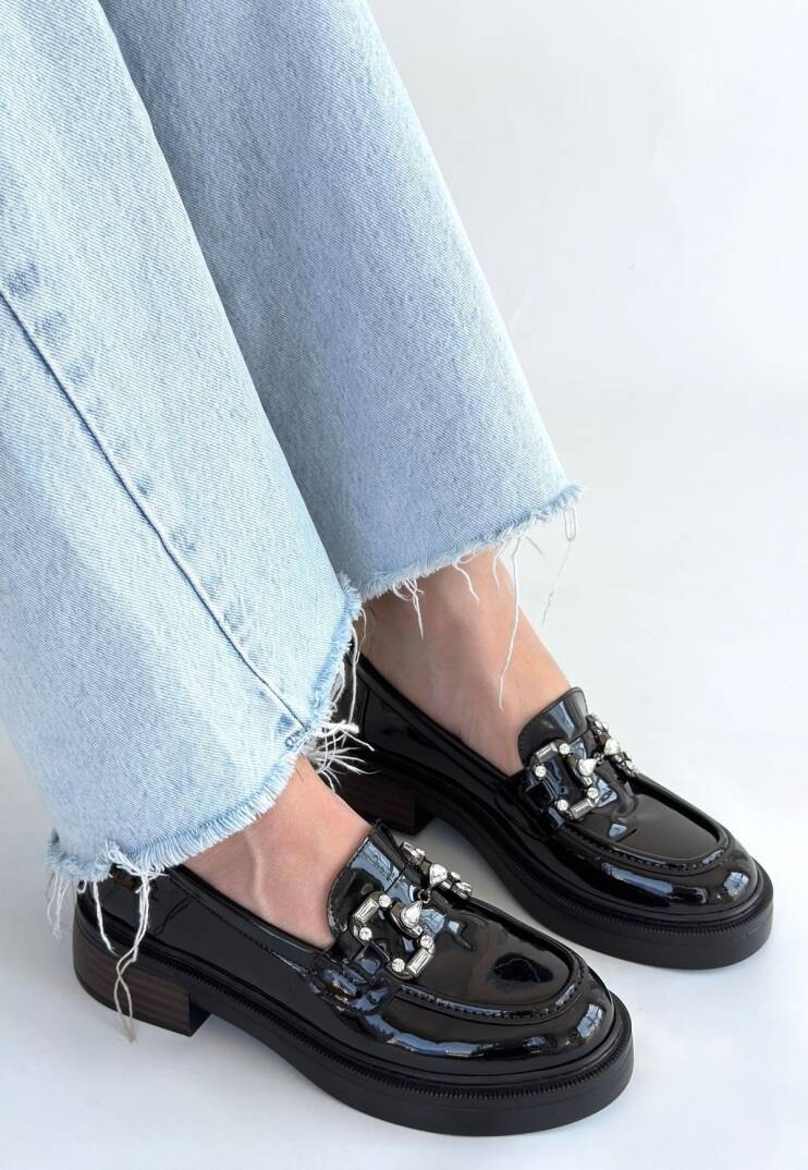 Ertin Siyah Rugan Oxford Ayakkabı - 3