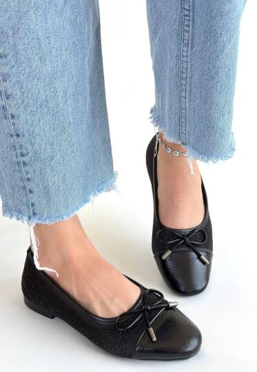 Etya Siyah Cilt Babet Ayakkabı - 2