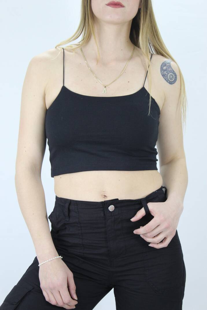 İp Askılı Atlet - Lks0202Siyah - 1