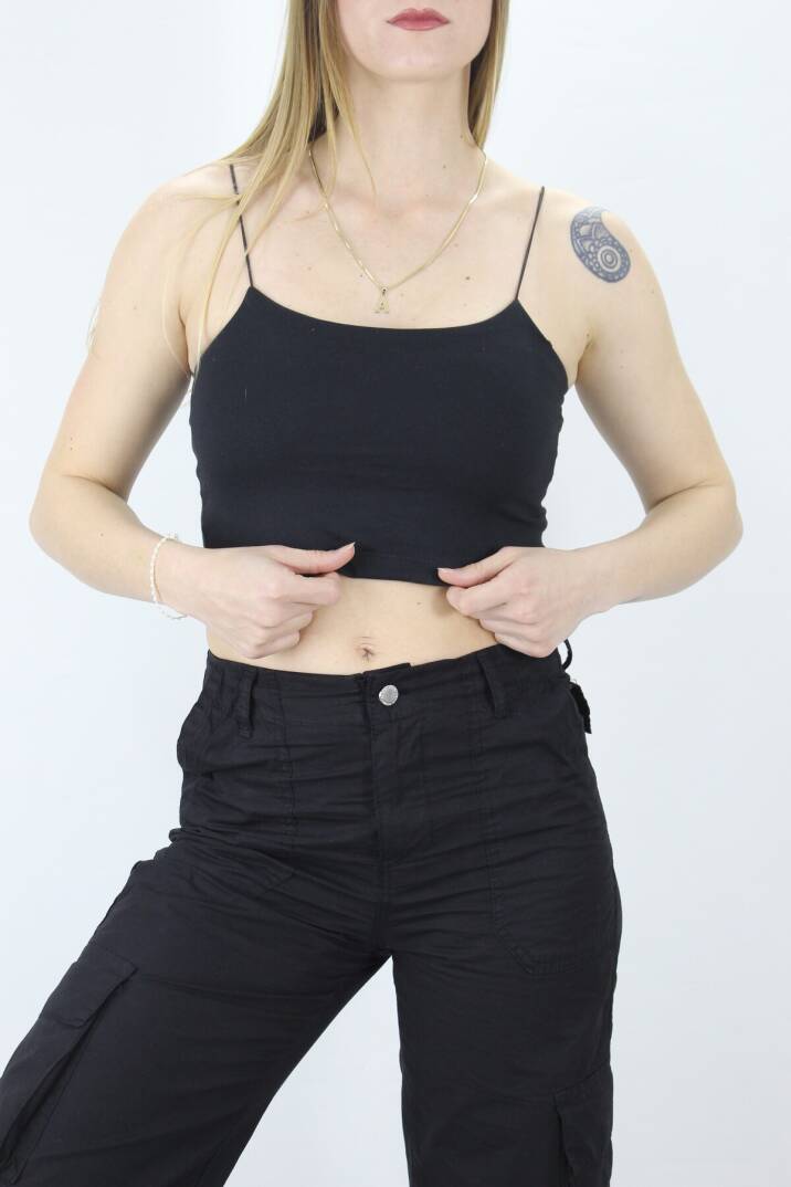 İp Askılı Atlet - Lks0202Siyah - 2