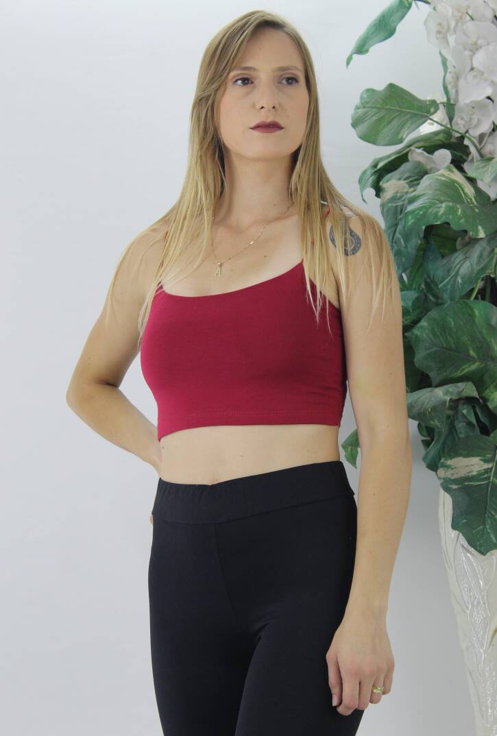 İp Askılı Atlet - Lks0303Bordo - 1