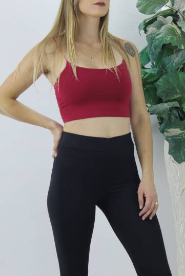 İp Askılı Atlet - Lks0303Bordo - 2