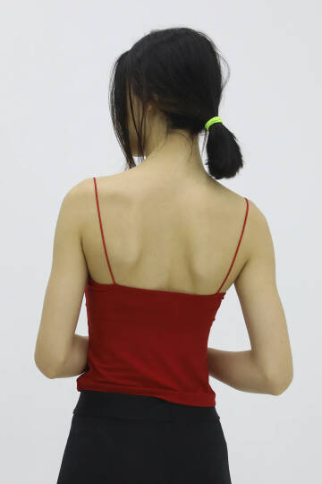 İp Askılı Bluz Kırmızı - P-019894 - 4