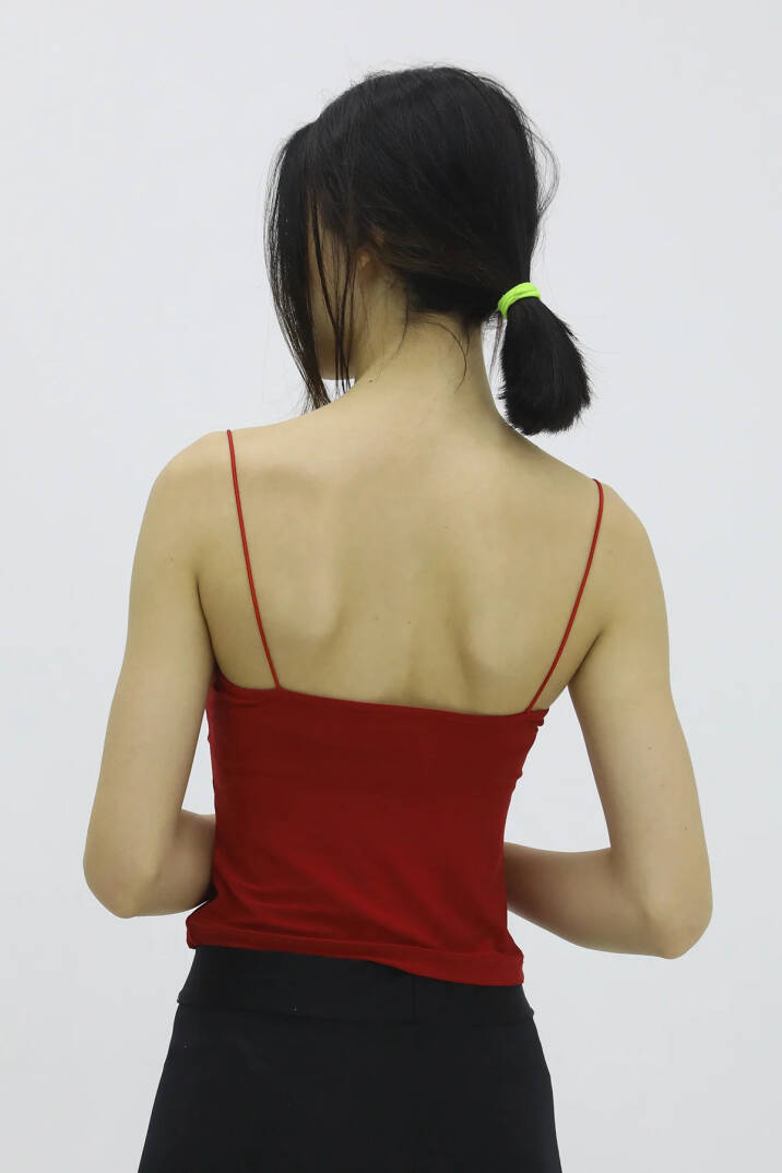 İp Askılı Bluz Kırmızı - P-019894 - 4