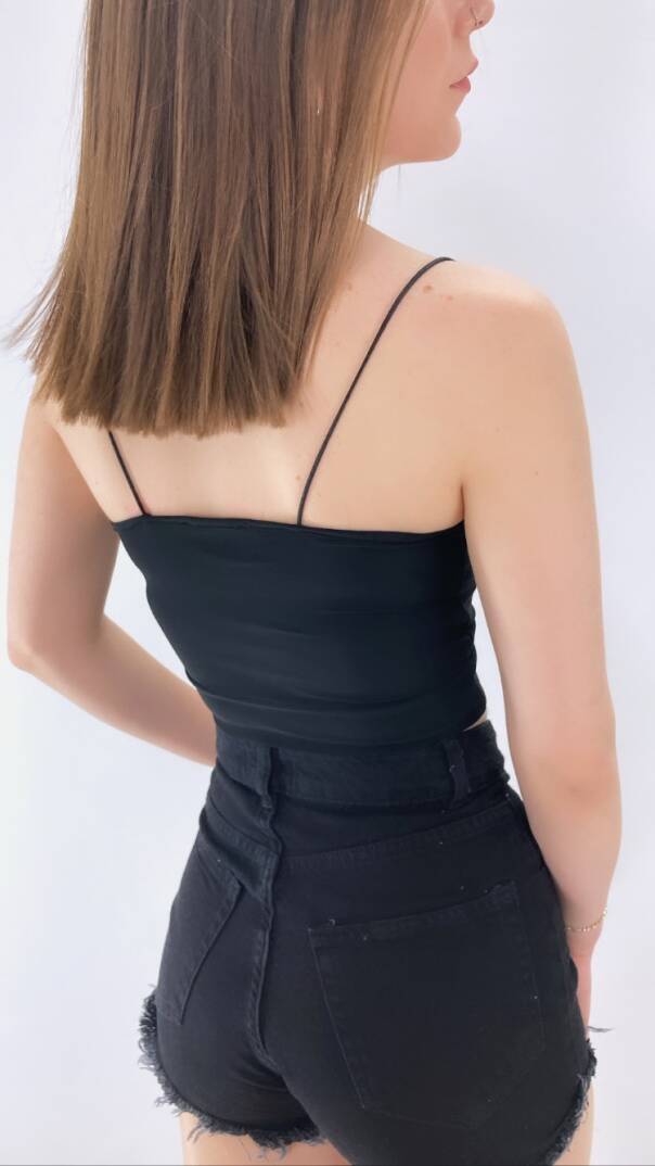 İp Askılı Penye Atlet Siyah - P-017799 - 2