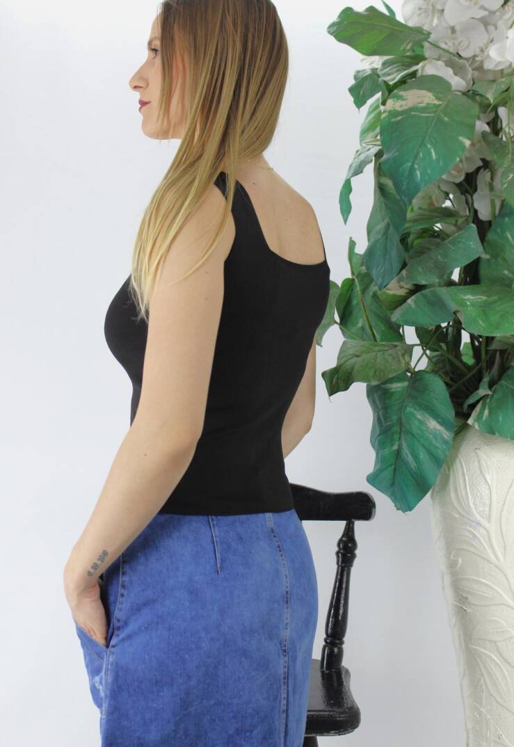 Kare Yaka Triko Atlet Siyah - Lks1230.28 - 3