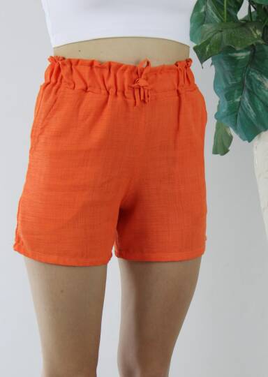 Keten Şort Turuncu - 1294.80 - 4