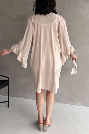 Kolları Volanlı File Hırka - 5