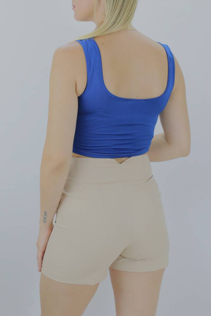 Micro Parçalı Crop İndigo - Lks2022.25 - 3