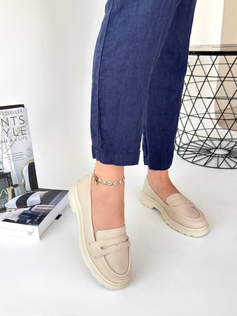 Narli Bej Cilt Oxford Ayakkabı - 1