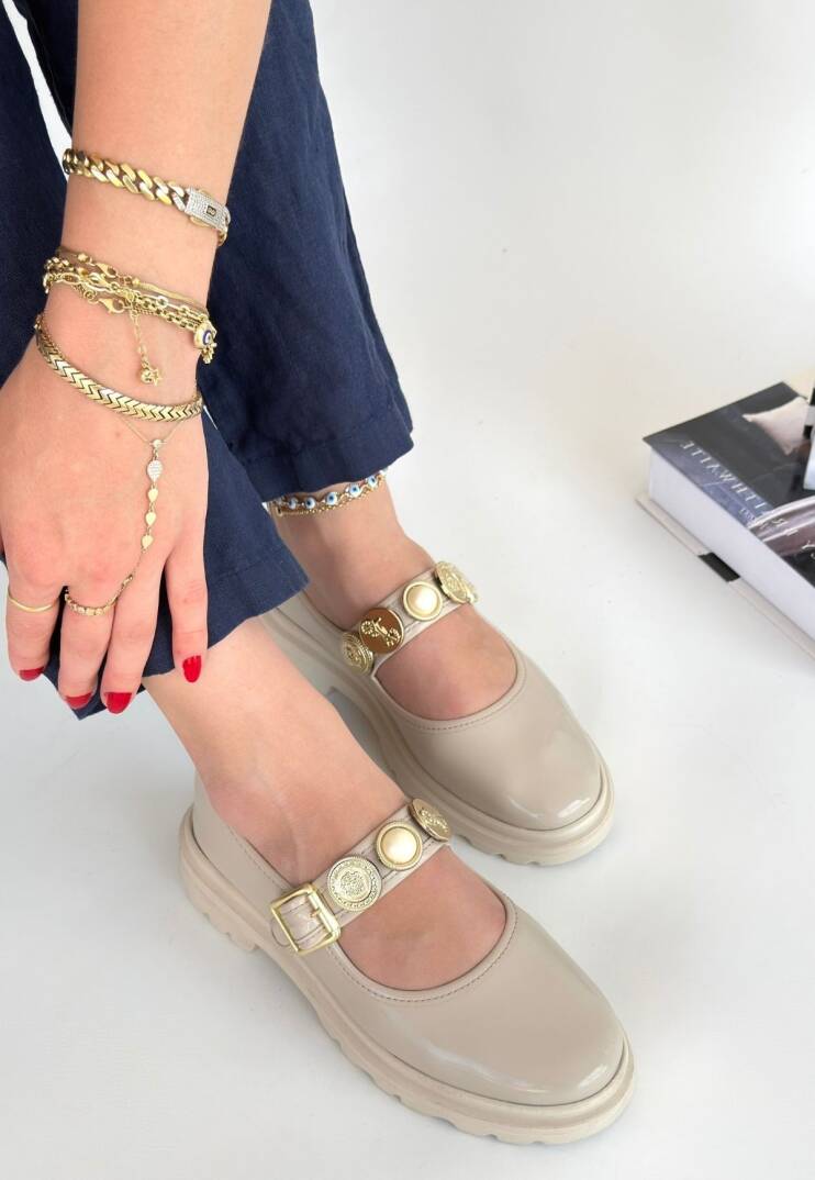 Okira Bej Rugan Oxford Ayakkabı - 3