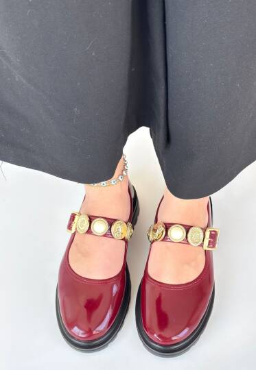 Okira Bordo Rugan Oxford Ayakkabı - 2