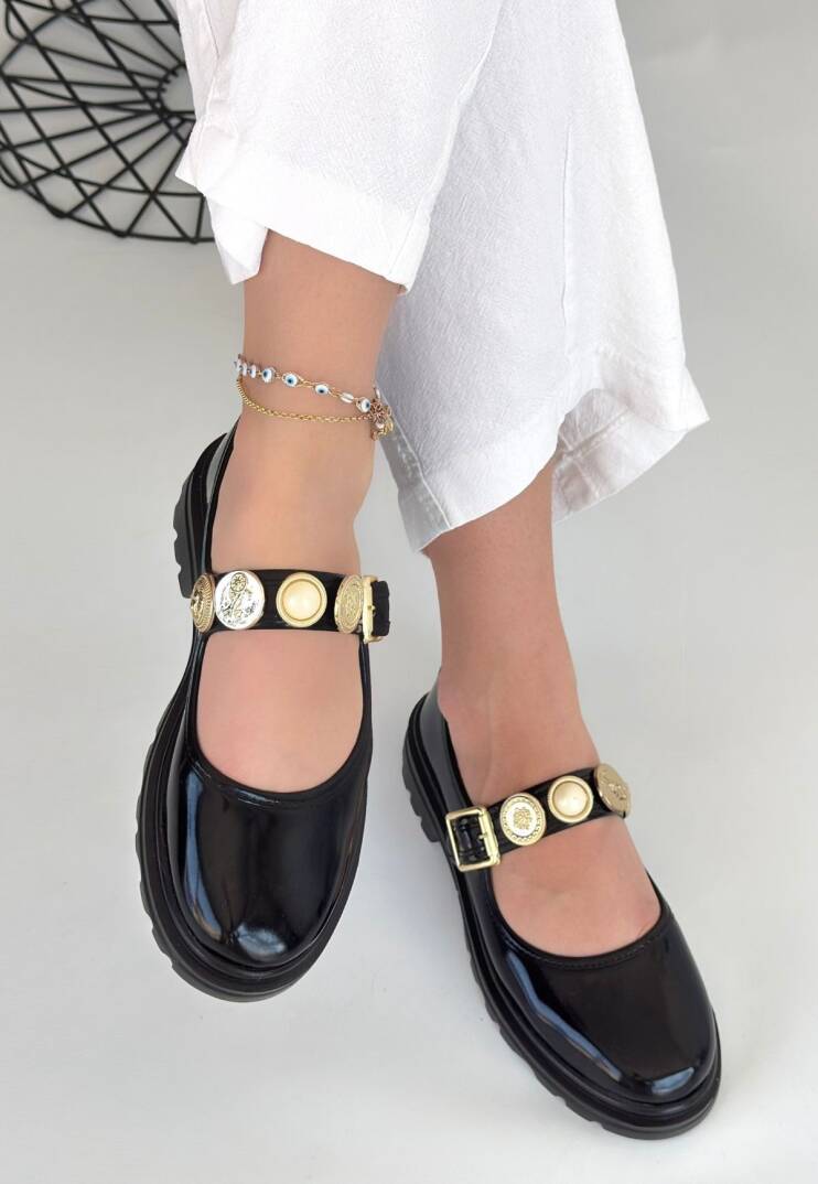 Okira Siyah Rugan Oxford Ayakkabı - 2