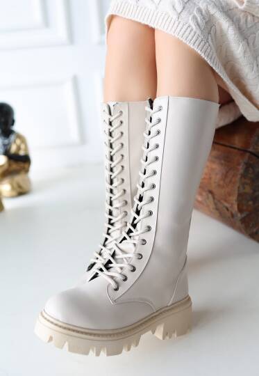 Uliza Bej Cilt Bağcıklı Çizme - 3