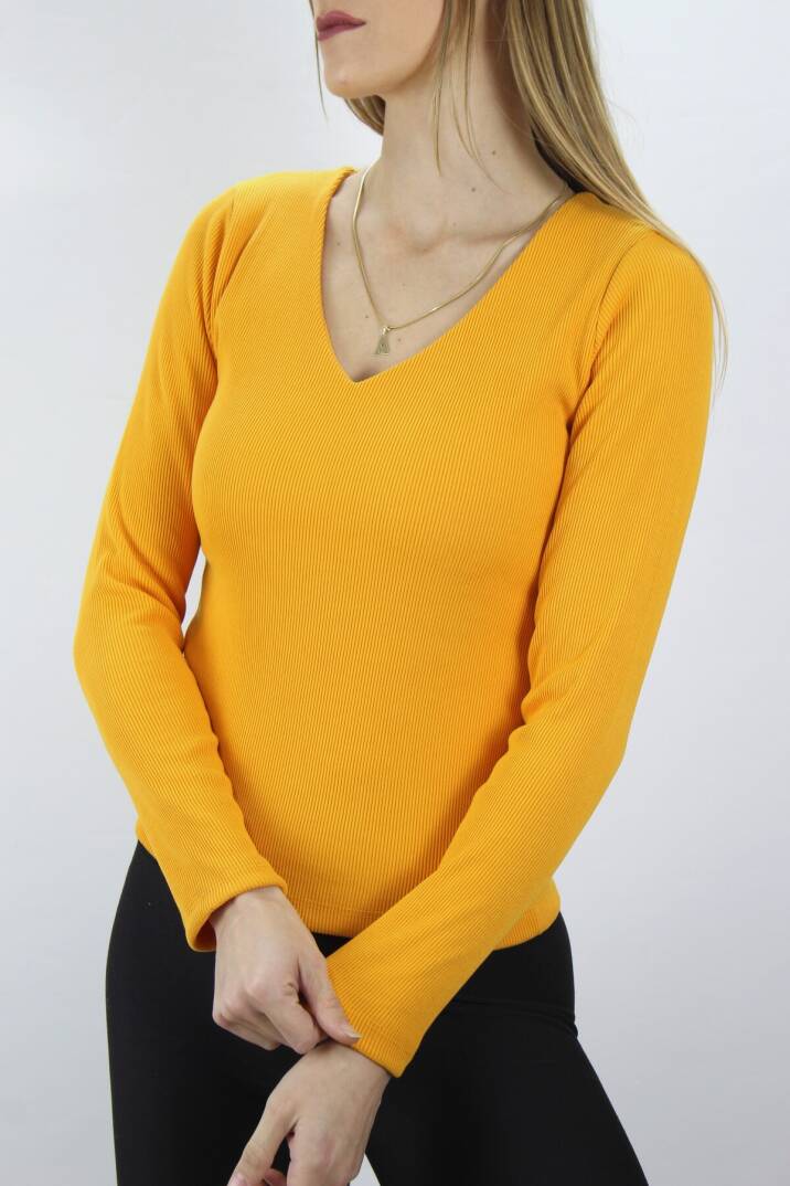 V Yaka Bluz Hardal - 121.245 - 1