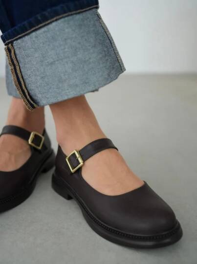 Yoko Kahverengi Cilt Oxford Ayakkabı - 2